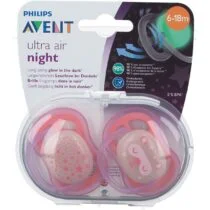 Nuk Star Night & Day Sucette pour bébé, 6-18 mois, Sucettes  phosphorescentes, Silicone sans BPA, Crocodile vert, 2 pièces : :  Bébé et Puériculture