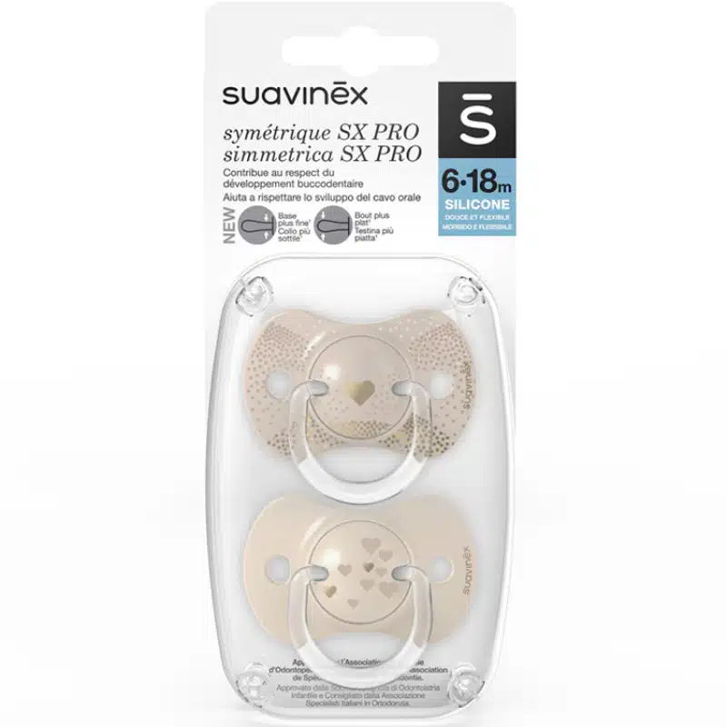 Suavinex 2 sucettes Symétriques Spread Joy SX Pro 6-18 mois