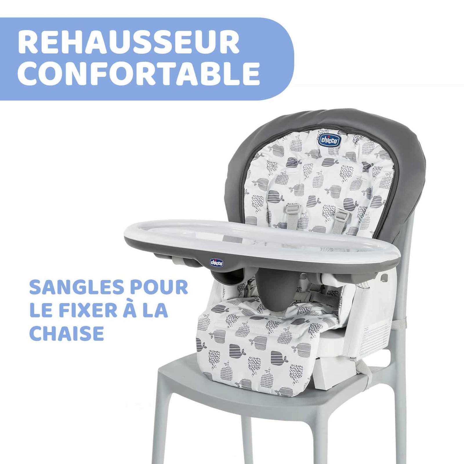 Chicco Chaise haute Polly Progres5 Gris 