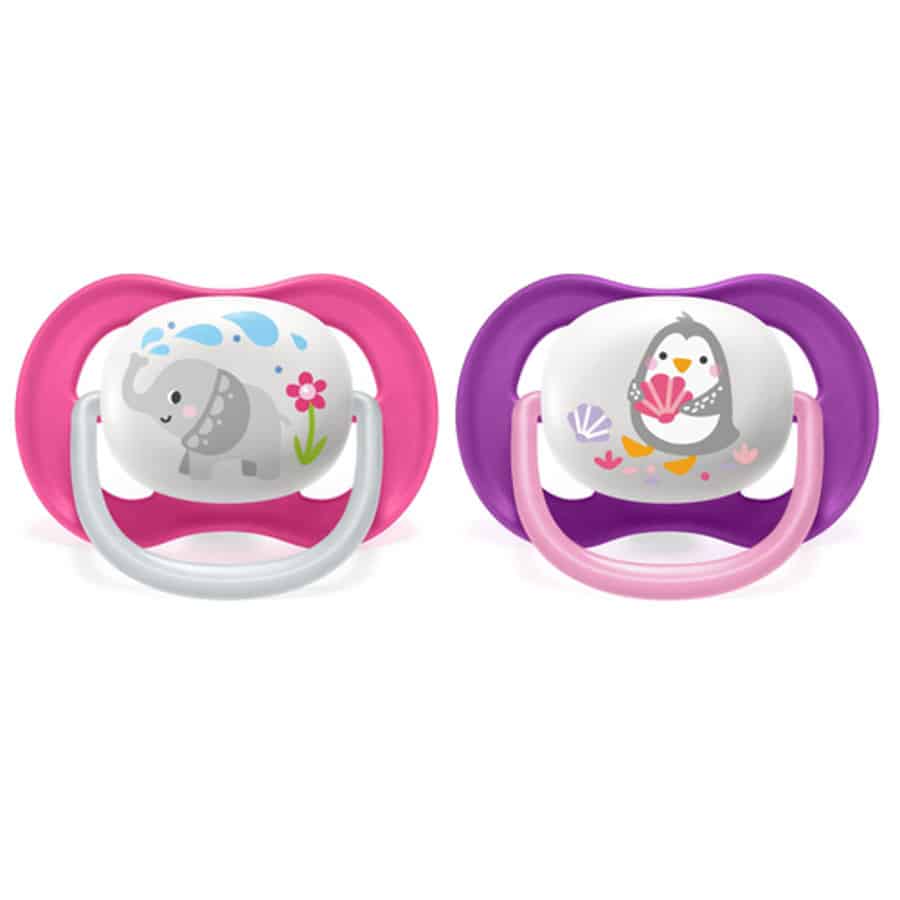 AVENT SUCETTE ANIMAUX SILICONE DOUBLE 6-18M 2 - Apotheek Peeters