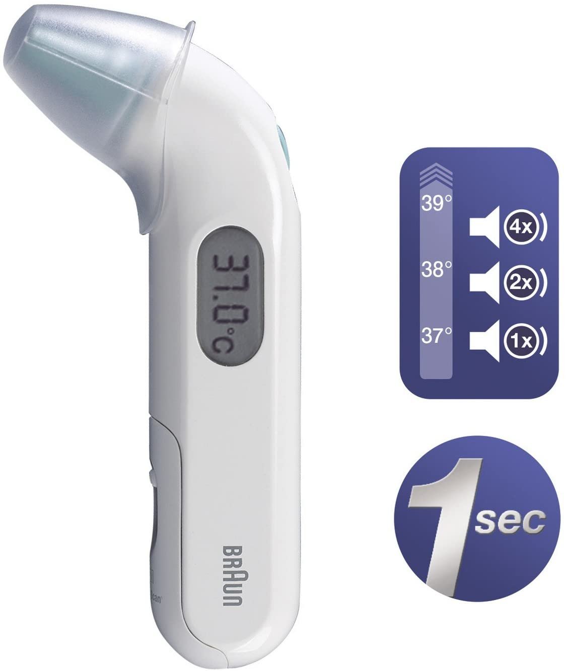 Braun Embouts jetables pour thermomètres auriculaires Braun, LF20 :  : Hygiène et Santé