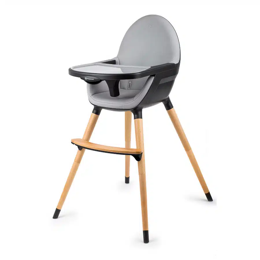 Chaise haute évolutive et réglable gris noir chaise bébé - Ciel