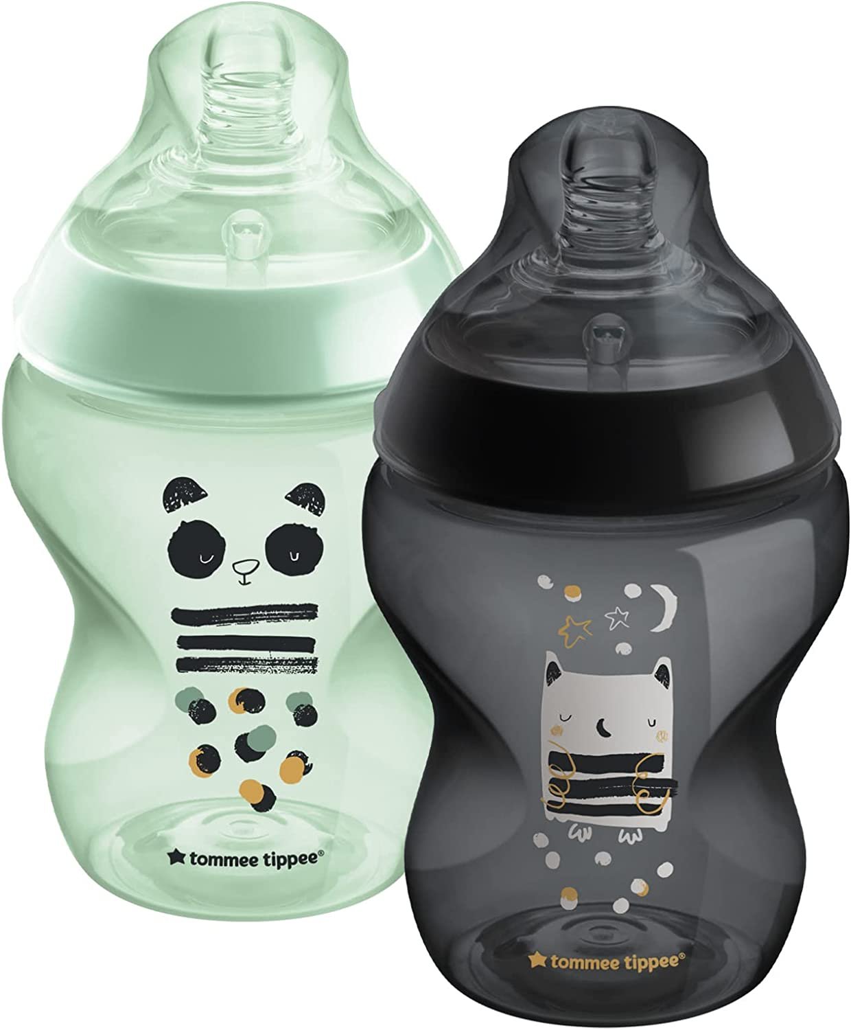 Tommee Tippee Lot de 2 Biberons Closer to Nature 0m+ 260ml Pippo
