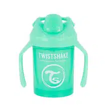 TWISTSHAKE Gourde enfant à paille PP 360 ml, vert pastel