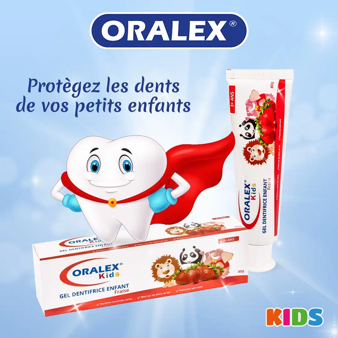 Oralex Dentifrice gel enfant Fraise 3ans+ 