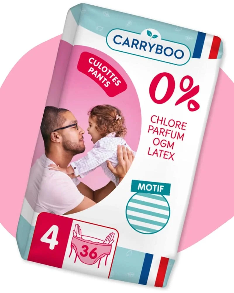 Carryboo Couches Jumbo Taille 3, 4-9kg, Lot de 54 - Meilleures Couches bébé